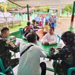 Tingkatkan Kesejahteraan Warga, Satgas Yonif 126/KC Adakan Bakti Kesehatan di Mindiptana