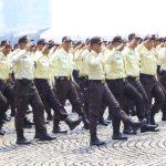 Satpam dan Potmas Ikut Ambil Bagian Devile Hari Bhayangkara ke-79 di Monas
