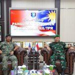 Pangdam XII/Tpr Terima Lawatan Timbal Balas Panglima 1 Divisyen Malaysia
