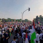 Brimob Polda Metro Jaya Amankan Aksi Bela Palestina di Jakarta