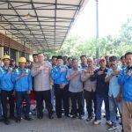 Kapolres Priok Ngopi Bareng Buruh TKBM, Dengarkan Curhatan dan Aspirasi