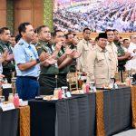 Panglima TNI Dampingi Presiden Berikan Taklimat kepada 1.500 Komandan Satuan TNI di Unhan Bogor