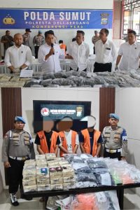 Ungkap Sindikat Narkoba Jaringan Internasional, Polresta Deliserdang Banjir Apresiasi