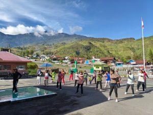 Kodim 1714/Puncak Jaya Laksanakan Kegiatan Jumat Sehat