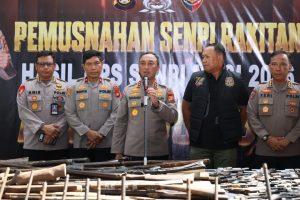 Negara Hadir: Polda Sumsel Musnahkan 397 Senpi Ilegal Hasil Ops Senpi Musi 2026
