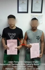 Dua Pria Diduga Edarkan Obat Keras di Tambora, Polsek Tambora Amankan Ribuan Butir Tramadol hingga Hexymer