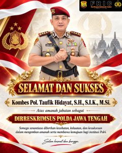Kombes Pol Taufik Hidayat Resmi Jabat Dirkrimsus Polda Jateng Baru