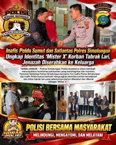 Polres Simalungun Ungkap Identitas Korban Tabrak Lari Mister X