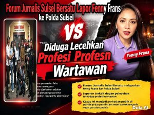 Forum Jurnalis Sulsel Bersatu Lapor Fenny Frans ke Polda Sulsel, Diduga Lecehkan Profesi Wartawan