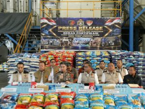 Polri Sita 15 Ton Beras Fortifikasi Bermasalah Deli Serdang